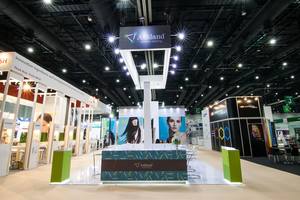 02 Ashland exhibition stand at In-cosmetic by Fret Free Productions