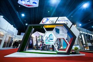 2 C.I.Group exhibition stand at ASA 2017 by Fret Free Productions