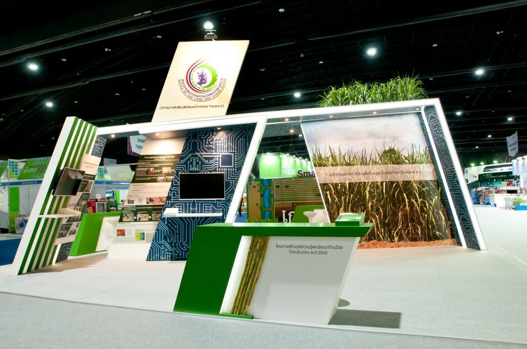 Bespoke exhibition stand design and build for Sugar Cane Thailand built by Fret Free Exhibitions