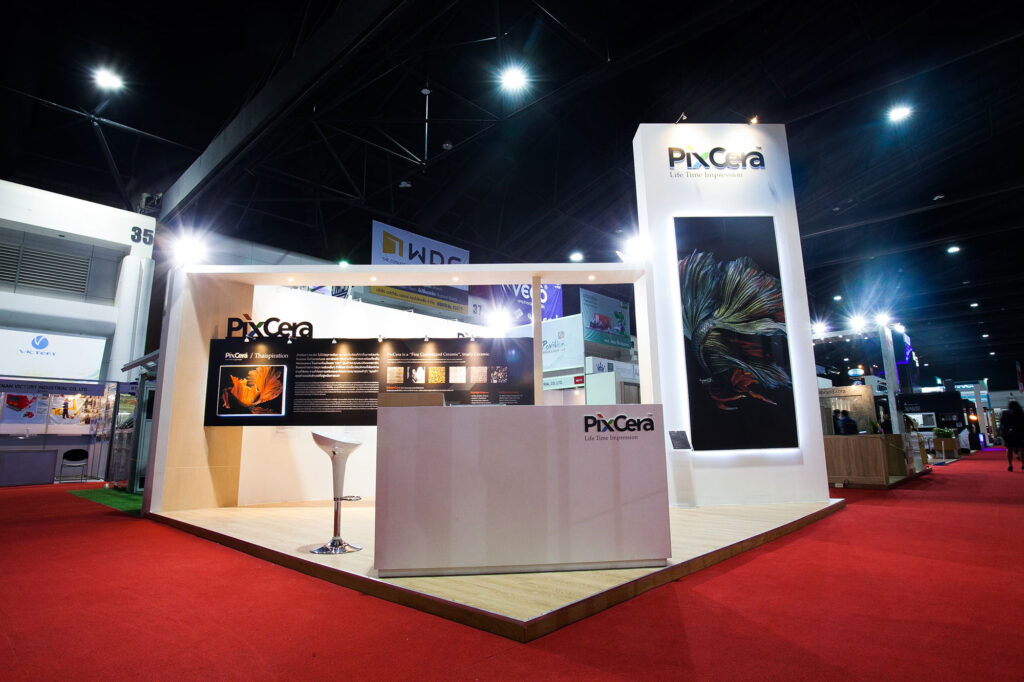 Pixcera exhibition stand design and build