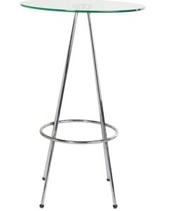 Round Glass Top Bar Table