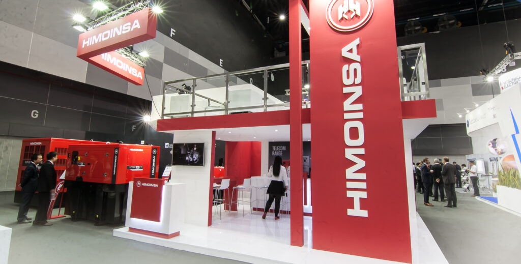 Bespoke exhibition stand for Himonsa built by Fret Free Exhibitions
